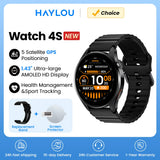 HAYLOU Watch 4S(HF012) GPS Smartwatch 1.43” HD AMOLED 5 Satellite GPS Positioning 120+ Workout Modes Sport Fitness Smart Watch