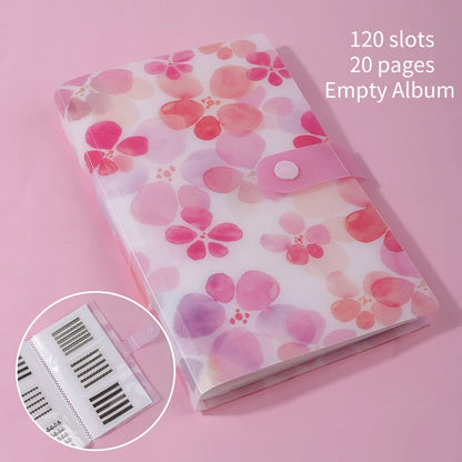 Album for Slides 40/100/120 Slots Album for Nails Stickers Sticker Storage Book Empty Organizer Nail Art Decals Collecting Tools