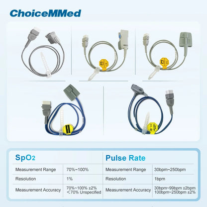 ChoiceMMed Medical Rechargeable Handheld Pulse Oximeter Portable Oximetro Health Monitors SPO2 PI PR For Adult Kid Baby Newborn