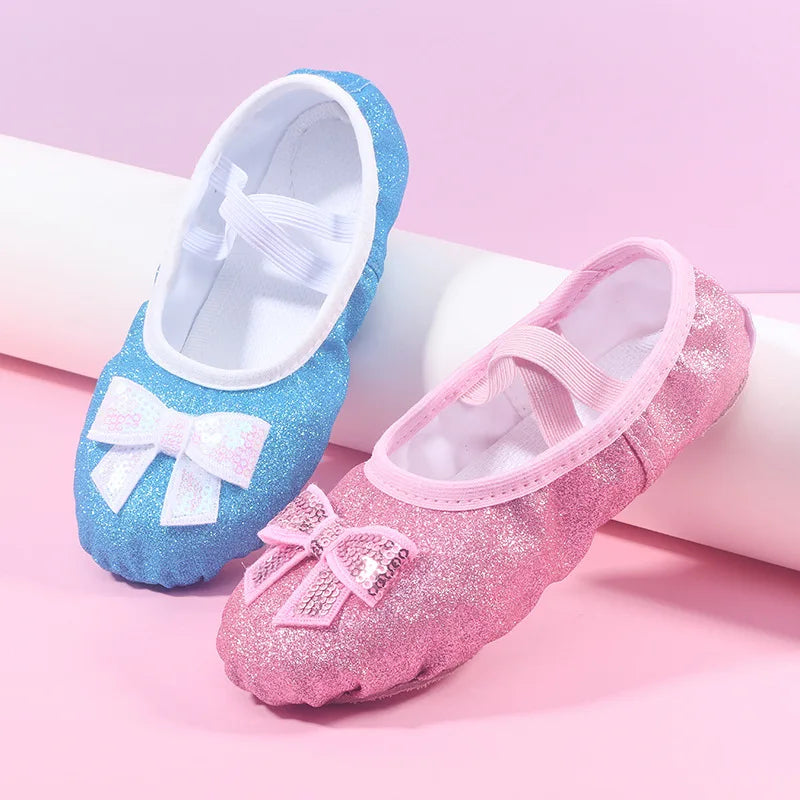 Children's Dance Shoes Soft Sole Training Shoes Children's Ballet Dance Shoes Girls' Chinese Dance Performance Cat Claw Dance
