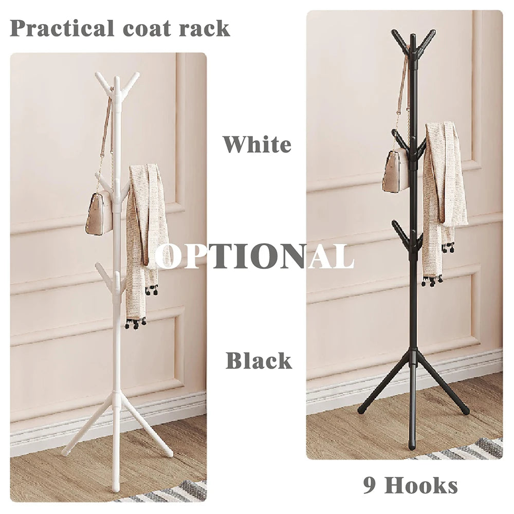 Perchas irregulares de suelo fáciles de montar, perchas de hierro forjado para oficina, perchas verticales para dormitorio, perchas creativas para vestíbulo