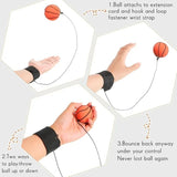1-20PCS Reaction Training Bouncy Ball Set with Wrist Strap, 1 to 20 Pieces for Hand-Eye Coordination, Kids' Outdoor Sports and Fitness