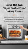 Smart Air Fryer Oven, 26L/13L Large Capacity Electric Air Fryer, Visible Window, Household Kitchen Deep Fryer without Oil, EU 220V