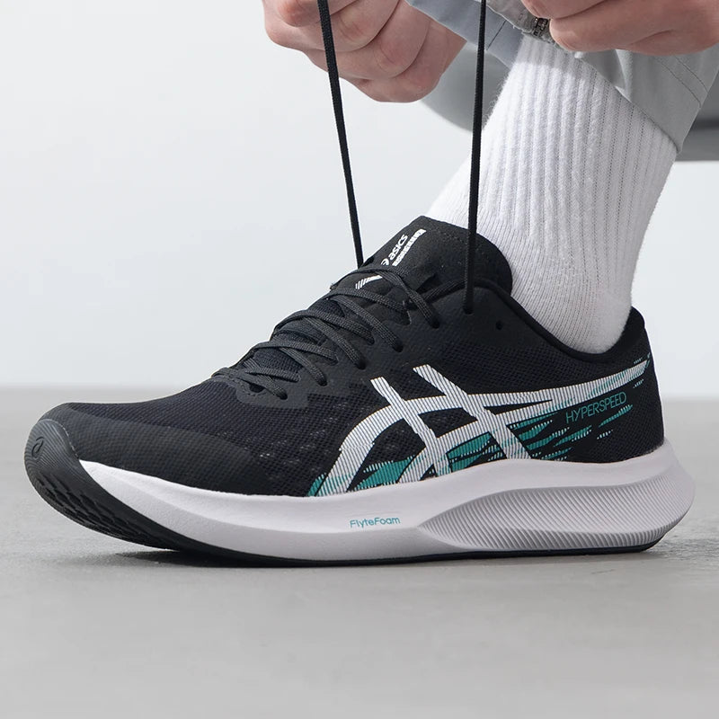 Asics Men's Shoes Hyper Speed 4 Sports Shoes Racing Running Shoes Shock-Absorbing Wear-Resistant Running Shoes 1011B874-002