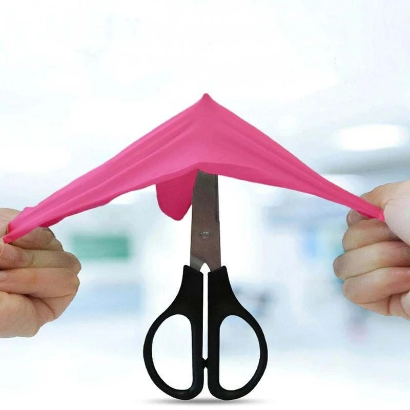 Guantes desechables de nitrilo sin látex para tintes capilares, guantes de limpieza para belleza, tintes capilares y salones de uñas, color rosa polvo, 20, 50 y 100 unidades. 