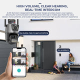 9MP PTZ Wifi Camera Three Lens Dual Screens Outdoor Surveillance CCTV Cameras Ai Human Detect Security IP Camera Auto Tracking