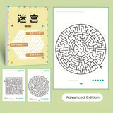 Maze puzzle book: Brain-challenging toy for boys and girls - Maze, logic games, and concentration exercises - Children's gift