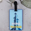 New PVC Soft Glue Airplane Luggage Tag Card Cover Name Labels Suitcase ID Address Hang Tag Boarding Pass Labels Travel Access