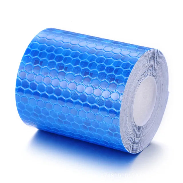 Adesivo de carro fita de advertência segurança alta visibilidade auto adesivo à prova dwaterproof água branco vermelho amarelo azul bicicleta adesivo reflexivo accessorry