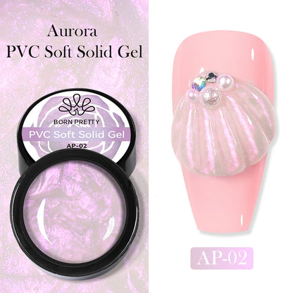 BORN PRETTY 5 IN 1 Clear Water Ripple Gel Polish 5ml No-wipe Top Coat Reinforcement Adhesive Nail-Shape Wave Gel Nail Polish