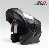 BLD Modular Motorcycle Full Face Helmet ECE Flip-up Double Anti-Fog Visor Purple Bird Sport Design In Stock Adult Men and Women