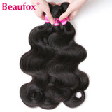 Kit de mechas de cabelo humano ondulado natural - ondas body wave