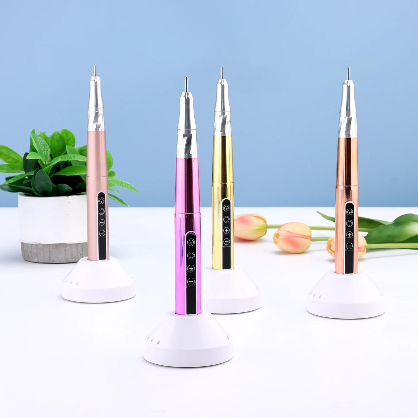 85w Brushless Motor Cordless Nail Drill 35000RPM Electric Handle Pen Drill Pedicure Rechargeable Handpiece Portable Base Charge