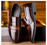 Luxury Men's Leather Shoes Retro Carved Lace-up Brogue Oxford Wedding Men Dress Shoes Male Formal Business Gentleman Office Shoes