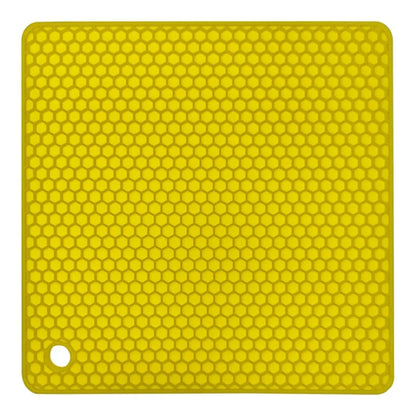 18cm Square Silicone Mat Heat Resistant Potholder Dining Table Placemat Non-slip Pot Holder Cup Coaster Kitchen Accessories