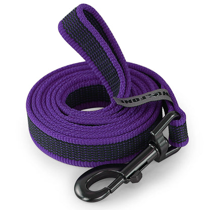 Correa para perros de látex, seda, mediana y pequeña, larga, de 1,5 m, 5 m, 3 m y 15 m, fácil y práctica para entrenamiento, correa para perros grande de dos colores, 10 metros.
