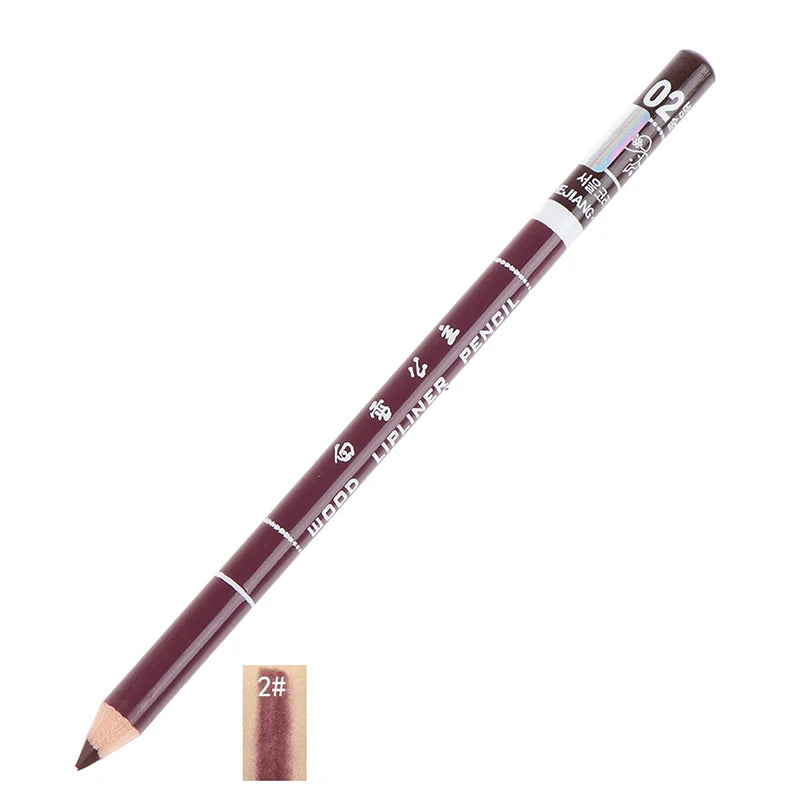 Professional Wood Lip liner Waterproof Lady Charming Lip Liner Soft Pencil Makeup Women's Long Lasting Cosmetic Tool 28Color