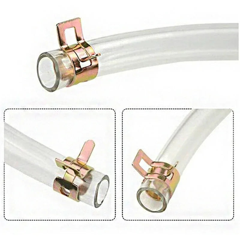75Pcs 6mm/7mm/8mm/9mm/10mm for Choose Fuel Spring Clip Vacuum Silicon Hose Clamp Autos Spring Clip Fuel Oil Water Tube Clamp
