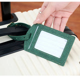 Fashionable new PU luggage tag, boarding pass for overseas travel, luggage tag, anti-loss name card, luggage tag