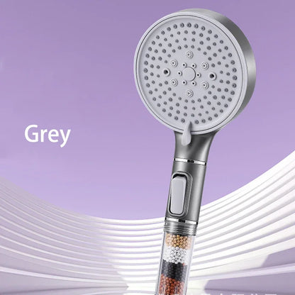 5 modos de cabeça de chuveiro anti calcário filtro higiênico remover calcario titular alça chuvas spa mangueira conjunto para acessórios do banheiro