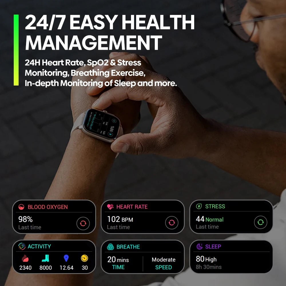 Nuevo reloj inteligente Zeblaze Beyond 3 Pro con GPS, pantalla AMOLED de 2,15", GPS integrado e importación de rutas, permite realizar y recibir llamadas.