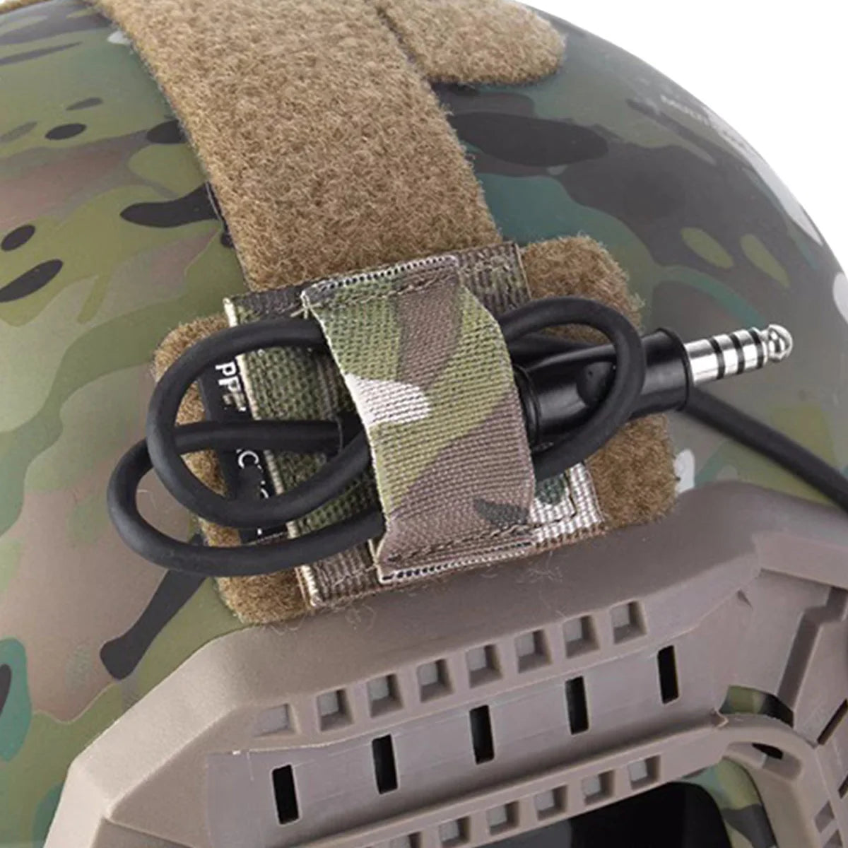 Tactical Headset Wire Harness Strap Elastic Organizer Headset Wire Harness Hook Loop Sticker Helmet Vest Accessories