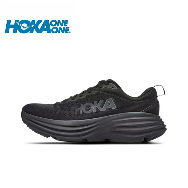 HOKA Sport Running Shoes Bondi 8 Breathable Anti Slip Cushioning Road Runs Shoes Men Sport Shoes Lifestyle Outdoor Sneaker Women