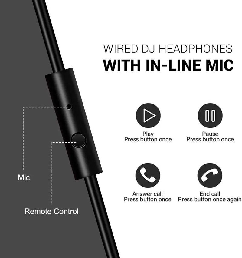 Oneodio Pro 10 Wired Headphones Over Ear Hi-Res Audio Wired Headset With Microphone Studio DJ Stereo Headphones 3.5mm/6.35mm