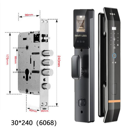 3D Face Smart Door Lock Biometric Recognition Fingerprint Password IC Card APP Wifi Lock Unlock for Home House Apartment