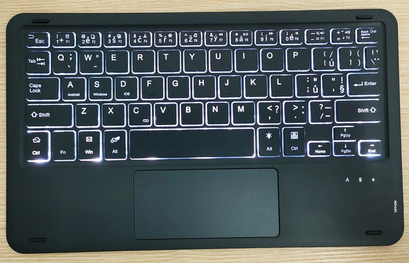 Bluetooth Keyboard Case For Xiaomi Pad 7 7 Pro 11.2 Trackpad Tablet Case Russian Arabic Hebrew Spanish Korean French Keyboard