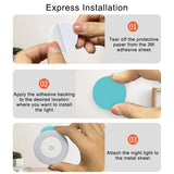 Luz Noturna LED com Sensor de Toque e Economia de Energia – Recarregável via USB, Magnética e Portátil – Ideal para Quartos e Corredores