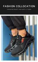 Men Safety Footwear Indestructible Shoes Sneakers Steel Toe Protective Boots Anti-smash Anti-puncture Work Safety Anti-slip Shoe