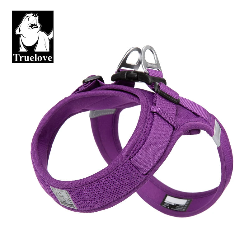 Truelove Pet harness For small and medium Dog Breathable Nylon Mesh Outdoor Training Adjustable Chest Heavy Duty TLH3013