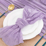 Set of 12 Gauze Cheesecloth Napkins Cloth Bulk Dinner Table Napkins for Home Wedding Valentine's Party Event Table Decoration