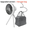 2024 New Portable Tripod Camping Fan 10000mAh USB Rechargeable Multifunctional Mini Outdoor Tent Wireless Ceiling Electric Fan