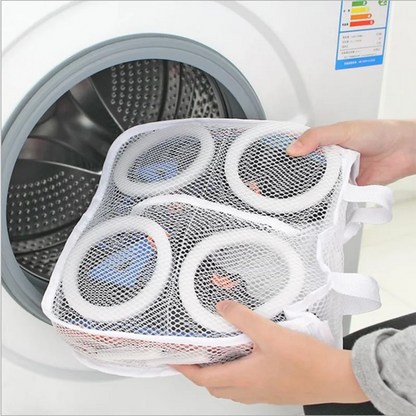 Saco de lavanderia de malha portátil para sapatos Anti-deformação Organizador de roupas de proteção Sacos de armazenamento de viagem