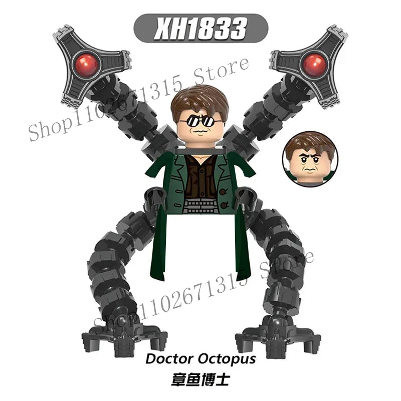 Marvel Avengers Superhero Building Blocks Iron Man Doctor Strange Hulk Thanos Spider-Man Venom Hawkeye Bricks Toys