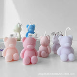 1pc Mini Bear Creative Scented Candles,for Home Atmosphere decoration And Photo Props Birthday Gifts Room Decor Gifts Graduation
