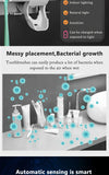 Toothbrush Holder Toothpaste Dispenser Solar Energy Bathroom Toothbrush Storage Box Multi-function Storage Holder USB Charge