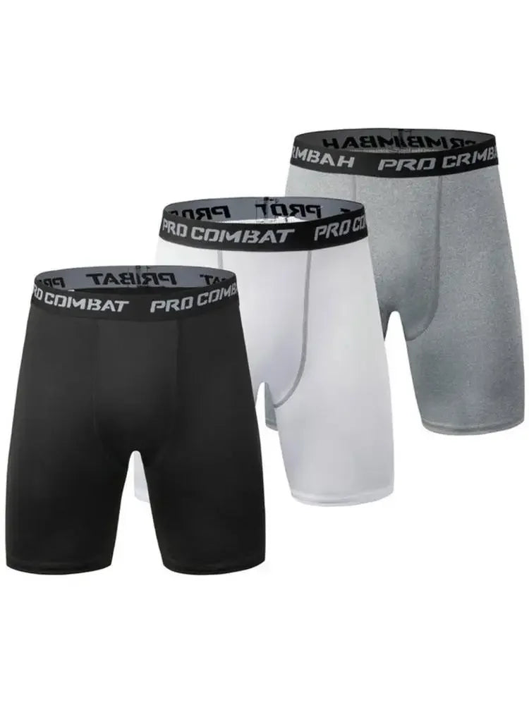 Sports New Men's Bodybuilding Shorts, Fitness Compression Tight Shorts, Sports Men's Muscle Active Elastic Tight Shorts