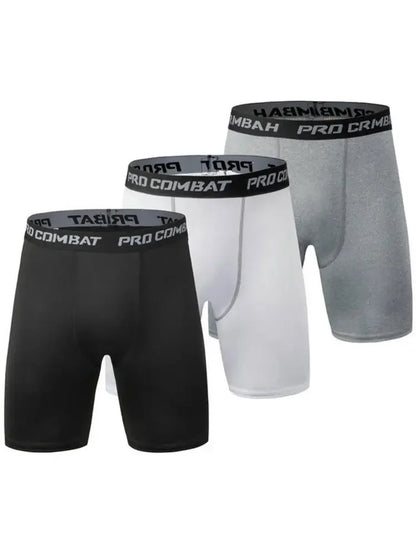 Sports New Men's Bodybuilding Shorts, Fitness Compression Tight Shorts, Sports Men's Muscle Active Elastic Tight Shorts