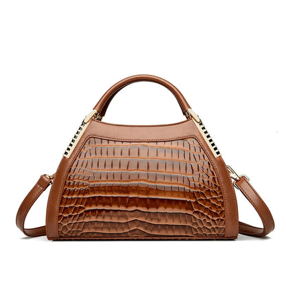 Alligator Patent Leather Shoulder Crossbody Hand Bags for Women Brand Luxury Handbags Women Bags Designer Hobos Two Layers Sac