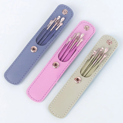 Women Men Ear Cleaner Wax Pickers Earpick Wax Remover Curette Ear Pick Cleaner Kit Spoon Care Ear Clean Tool