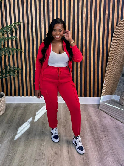 Wmstar roupas de duas peças para mulheres esporte terno combinando agasalho casual topo e calças define roupas outono atacado dropshipping