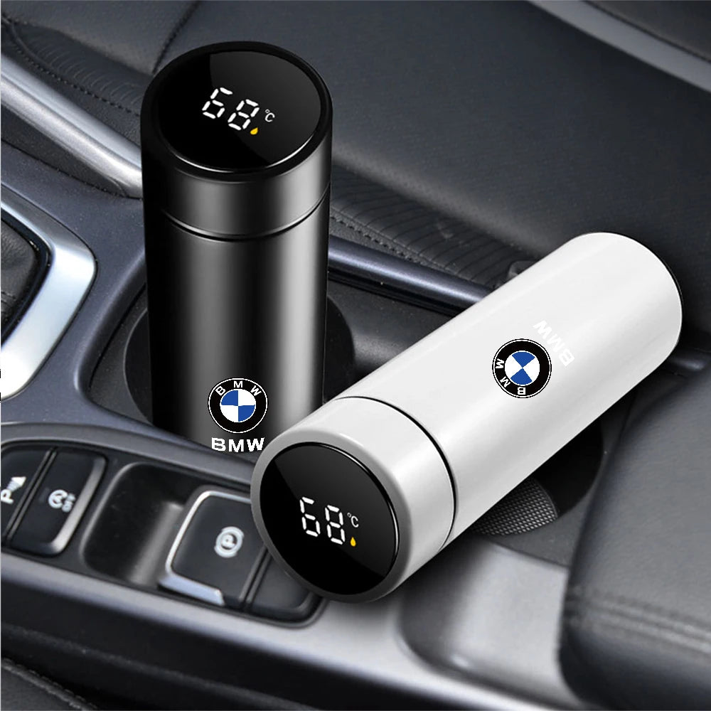 Termo inteligente con pantalla de temperatura, de acero inoxidable 304, con aislamiento al vacío, para BMW M Performance.