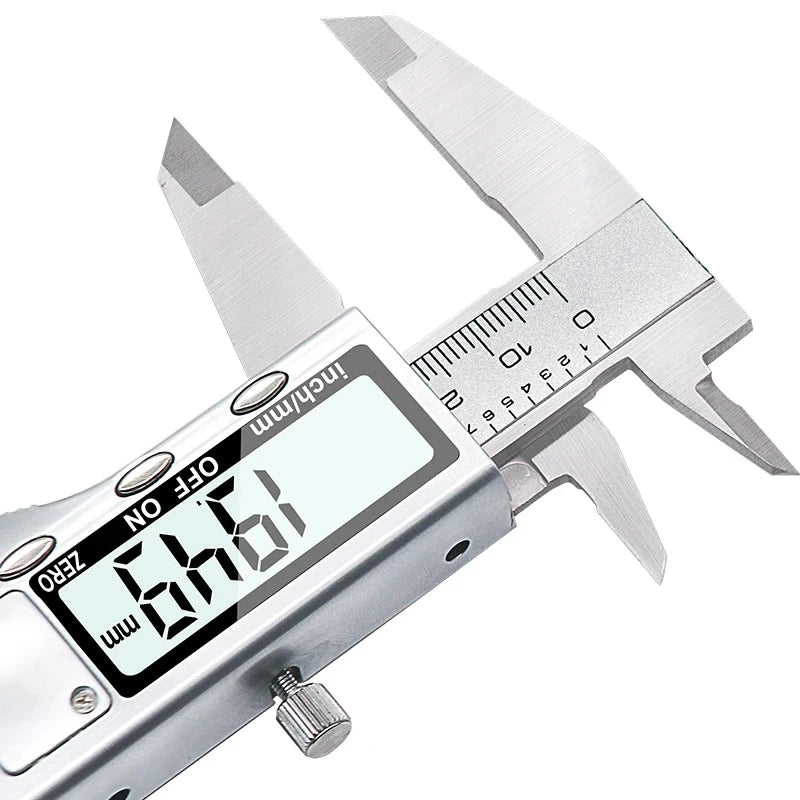 Calibrador Vernier digital electrónico de acero inoxidable de 6 pulgadas y 150 mm, micrómetro de metal, gran oferta.