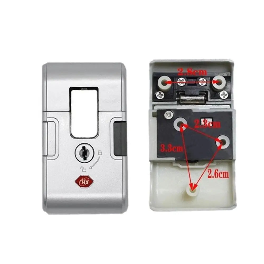 Black Silver Luggage Password Lock Anti Theft Replacement Travel Bag Key Lock Lock Catch Security Tool Suitcase Lock Buckle