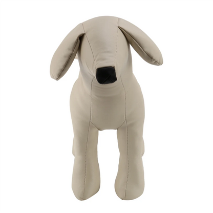 Leather Dog Mannequins Standing Position Dog Models Toys Pet Animal Shop Display Mannequin White M