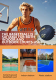 Size 5/6/7 Composite Leather Non-slip Basketball For In&Outdoor Soft Touch And Enhanced Durability Team Training Ball Black-Gold