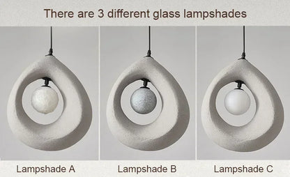 Japanese Wabi Sabi Pendant Light Nordic Dining Room Ceiling Chandelier Home Decor Bar Table Kitchen Island Creative Hanging Lamp